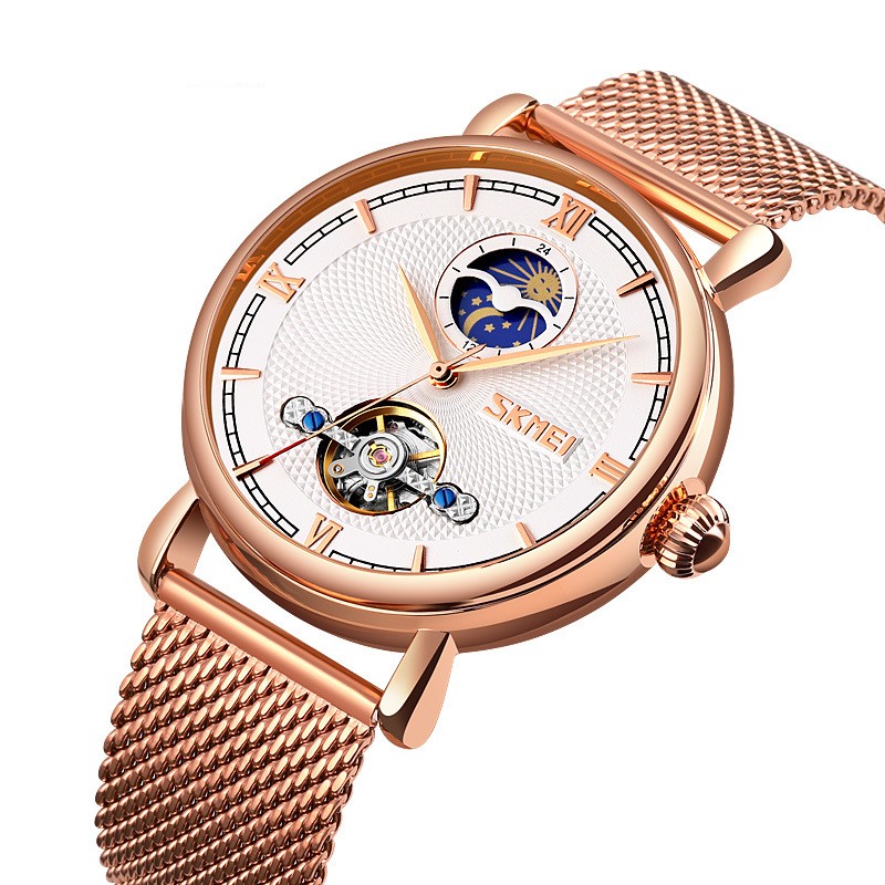 Fashion Color Block Single Folding Buckle Mechanical Menu0027s Watches