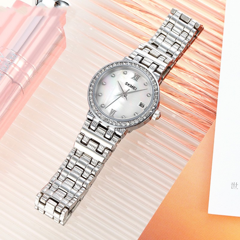 Fashion Color Block Double Side Snaps Quartz Womenu0027s Watches