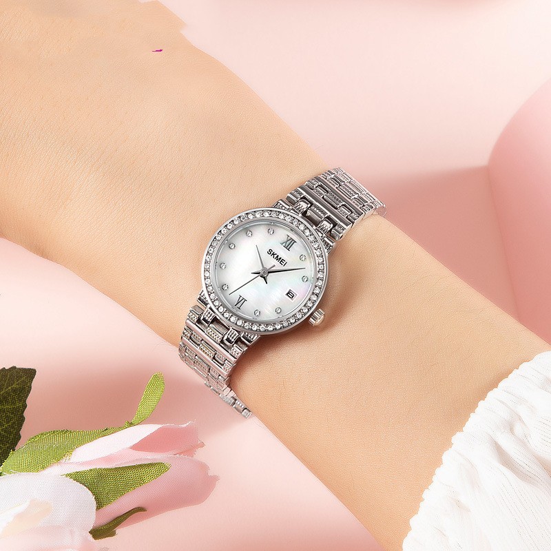 Fashion Color Block Double Side Snaps Quartz Womenu0027s Watches