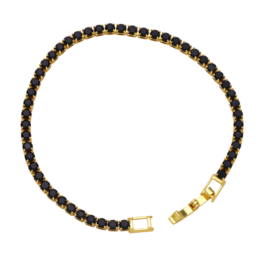 Simple Style Geometric Copper Plating Zircon Bracelets 1 Piece