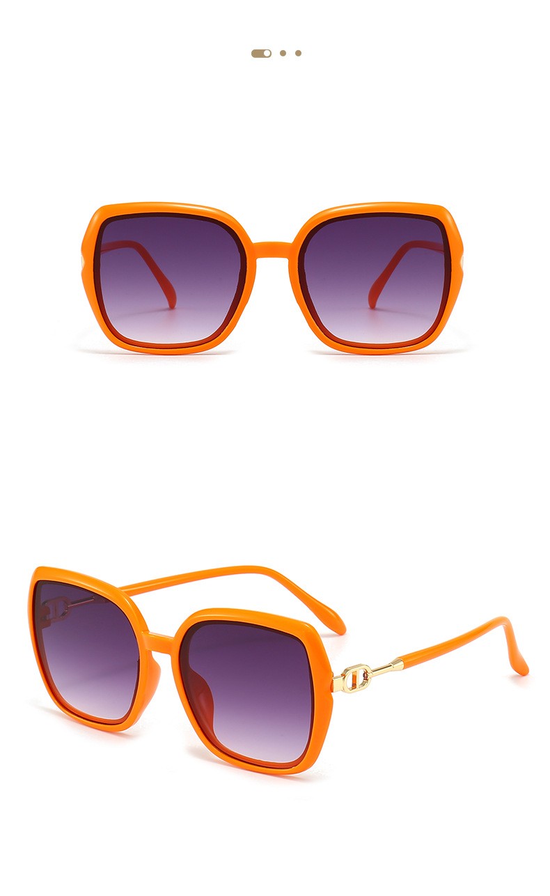 Fashion Solid Color Ac Square Full Frame Womenu0027s Sunglasses