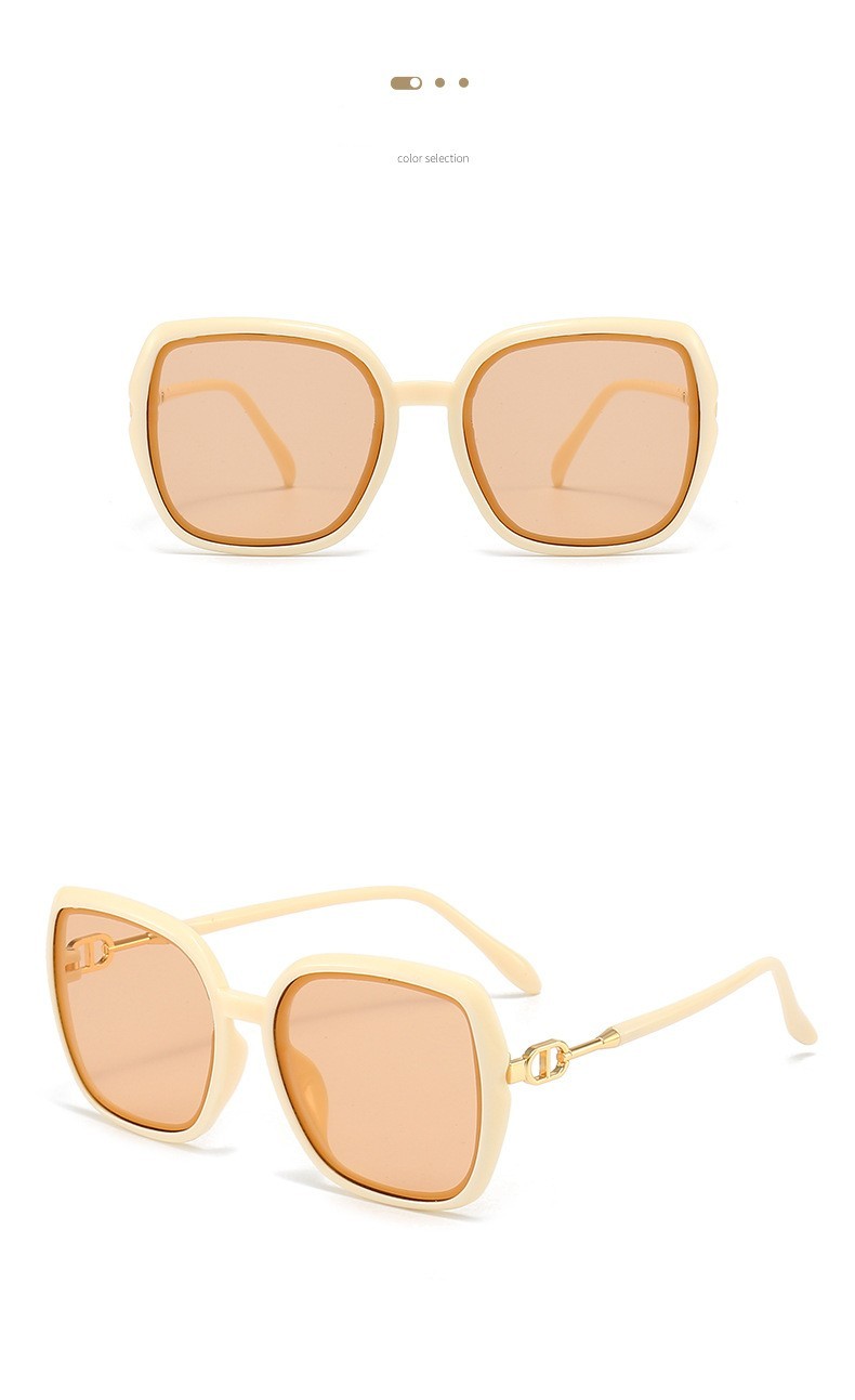 Fashion Solid Color Ac Square Full Frame Womenu0027s Sunglasses