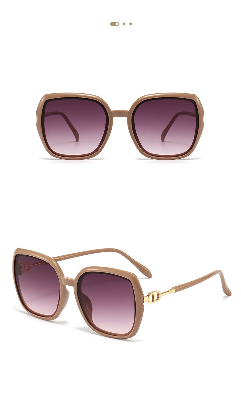 Fashion Solid Color Ac Square Full Frame Womenu0027s Sunglasses