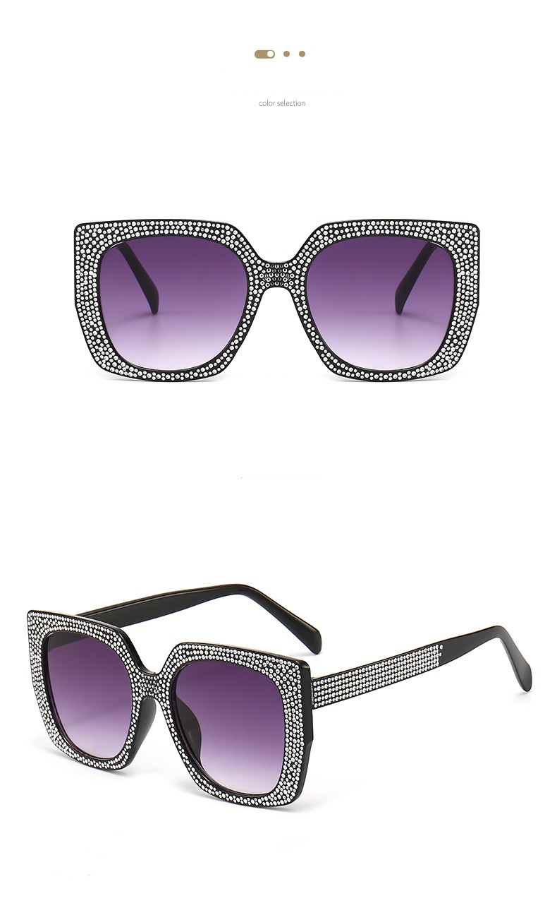 Fashion Round Dots Ac Square Full Frame Womenu0027s Sunglasses