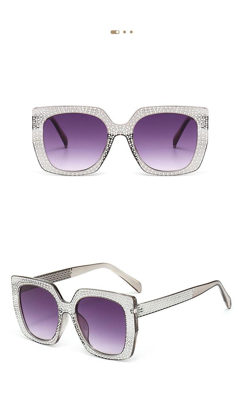 Fashion Round Dots Ac Square Full Frame Womenu0027s Sunglasses