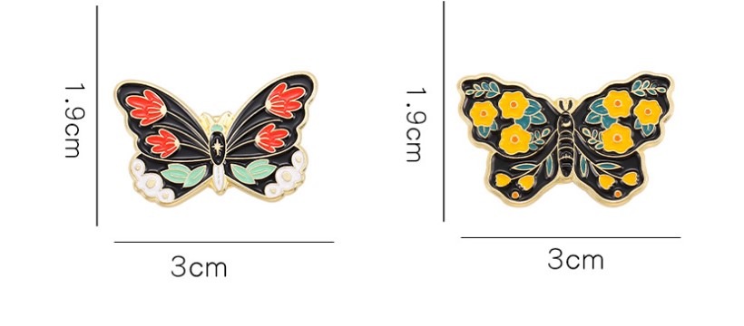Fashion Butterfly Alloy Plating Womenu0027S Brooches
