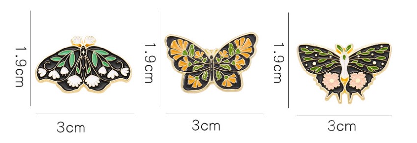 Fashion Butterfly Alloy Plating Womenu0027S Brooches
