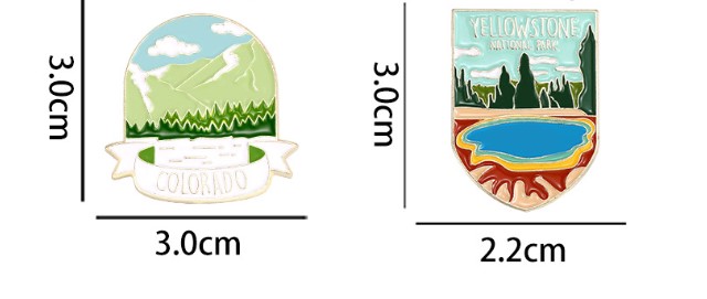 Fashion Building Landscape Alloy Plating Unisex Brooches