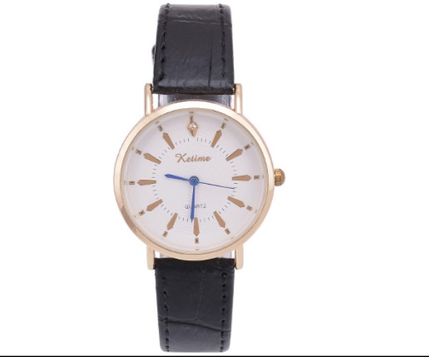 Business Solid Color Buckle Quartz Menu0027s Watches