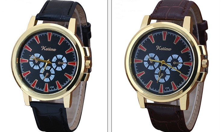 Sports Solid Color Buckle Quartz Menu0027s Watches
