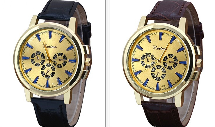 Sports Solid Color Buckle Quartz Menu0027s Watches