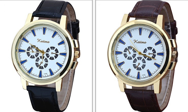 Sports Solid Color Buckle Quartz Menu0027s Watches