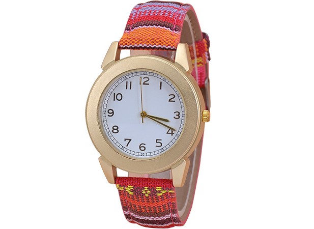 Fashion Color Block Buckle Quartz Womenu0027s Watches