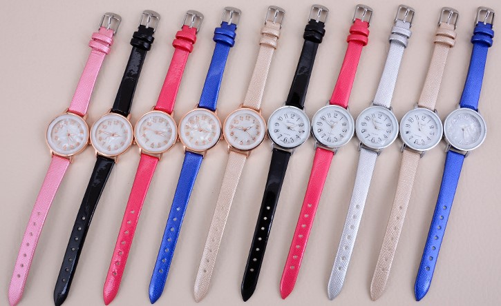 Simple Style Solid Color Buckle Quartz Womenu0027s Watches