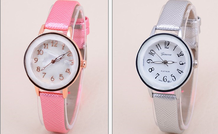 Simple Style Solid Color Buckle Quartz Womenu0027s Watches