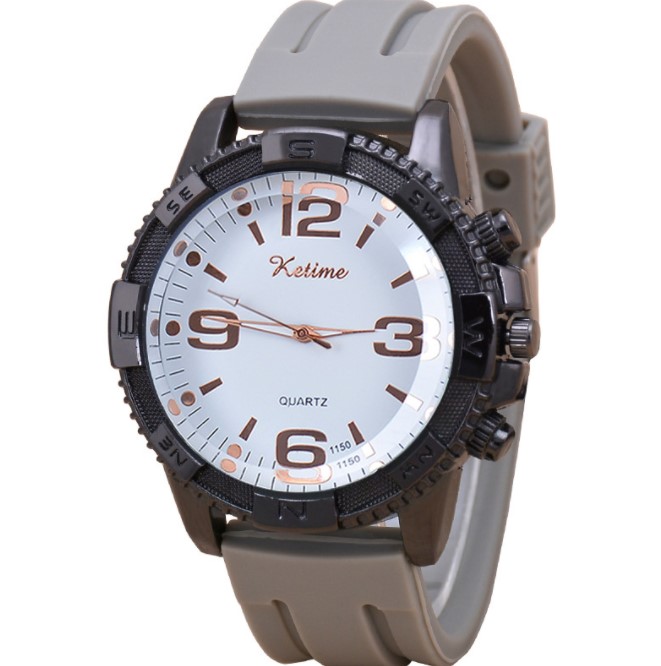 Sports Solid Color Buckle Quartz Menu0027s Watches