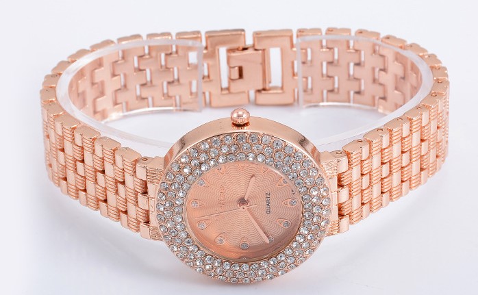 Elegant Letter Unilateral Hidden Hook Quartz Womenu0027s Watches