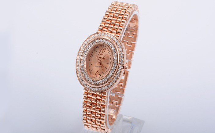 Elegant Solid Color Unilateral Hidden Hook Quartz Womenu0027s Watches