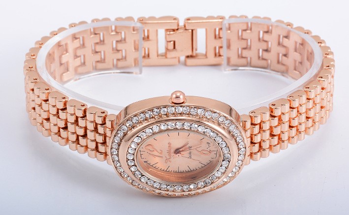 Elegant Solid Color Unilateral Hidden Hook Quartz Womenu0027s Watches