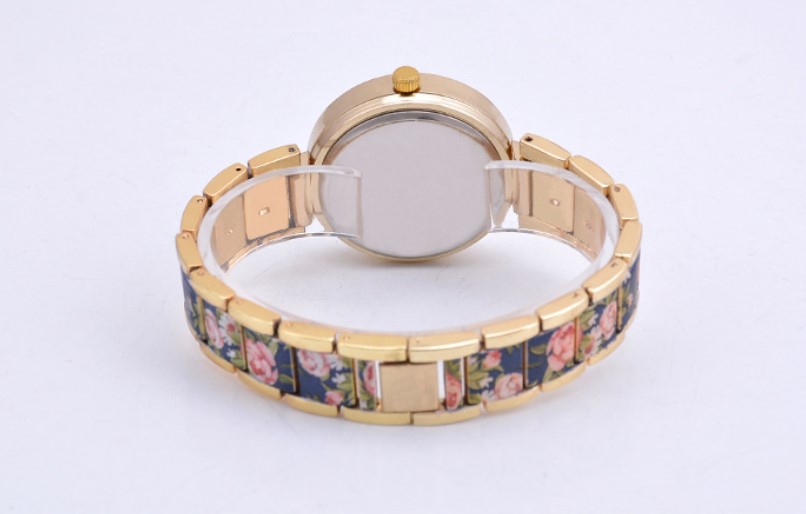 Fashion Flower Jewelry Buckle Quartz Womenu0027s Watches