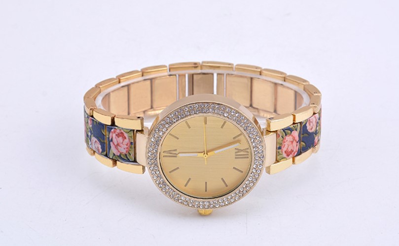 Fashion Flower Jewelry Buckle Quartz Womenu0027s Watches