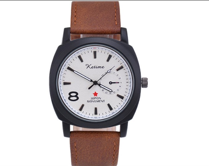 Fashion Geometric Star Buckle Quartz Menu0027s Watches