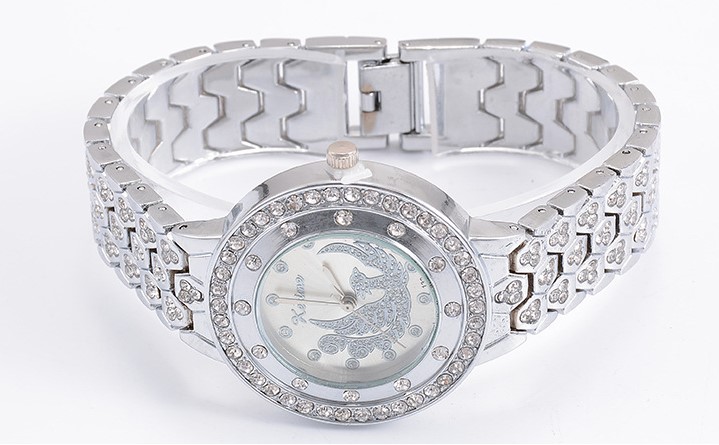 Business Peacock Unilateral Hidden Hook Quartz Womenu0027s Watches