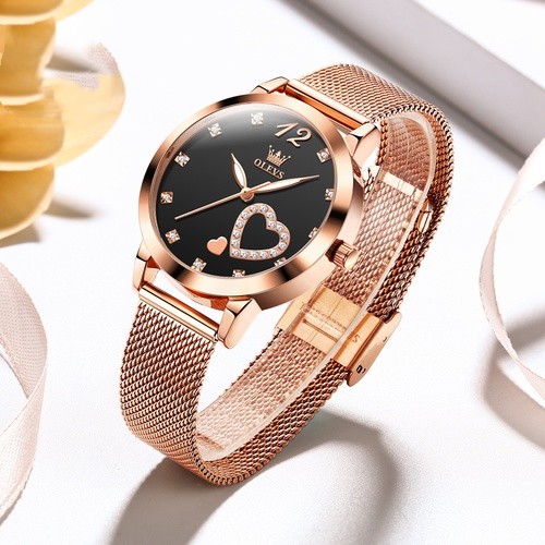 Fashion Round Single Folding Buckle Quartz Womenu0027s Watches