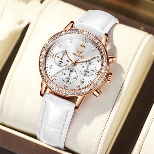 Fashion Round Buckle Quartz Womenu0027s Watches