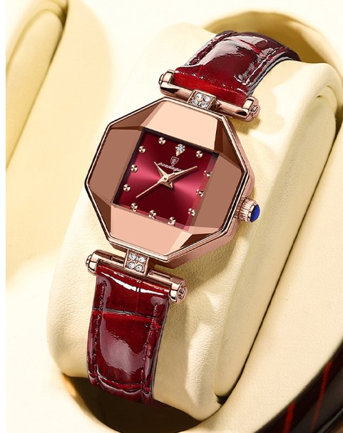 Casual Rhombus Concealed Buckle Quartz Womenu0027s Watches