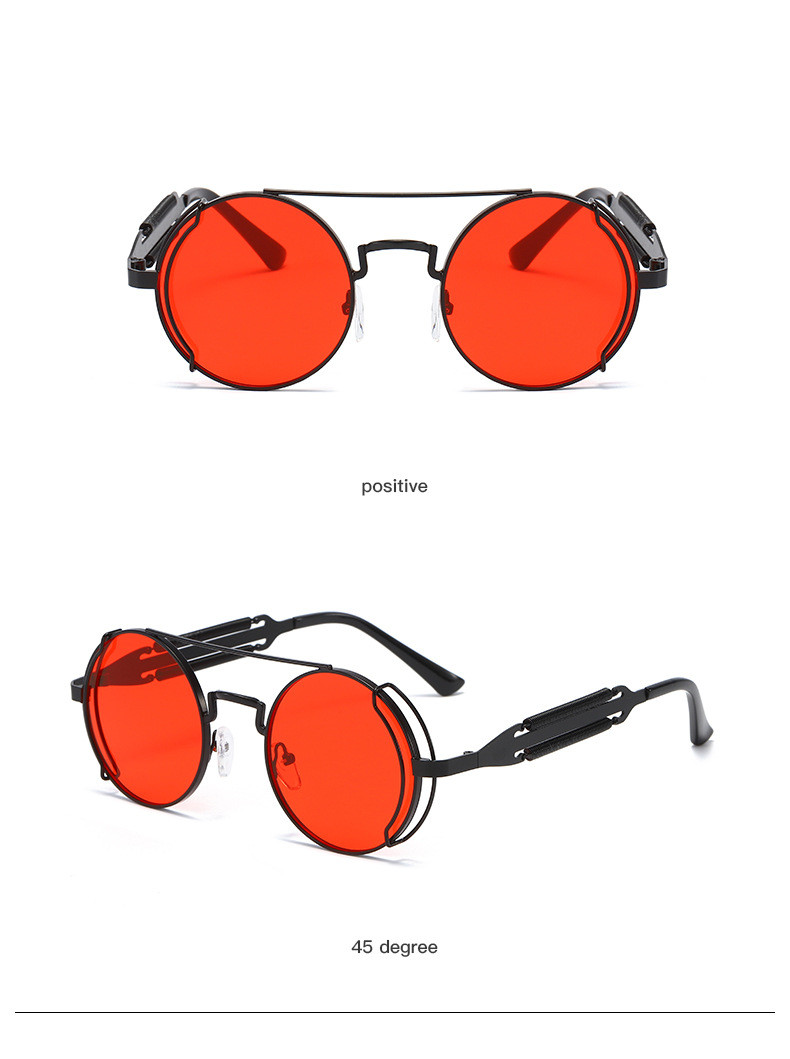 Fashion Geometric Ac Round Frame Half Frame Womenu0027s Sunglasses