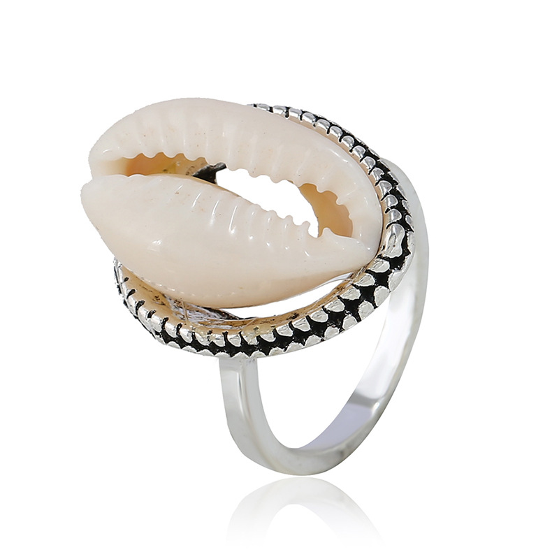 1 Piece Simple Style Conch Alloy Plating Womenu0027S Open Ring