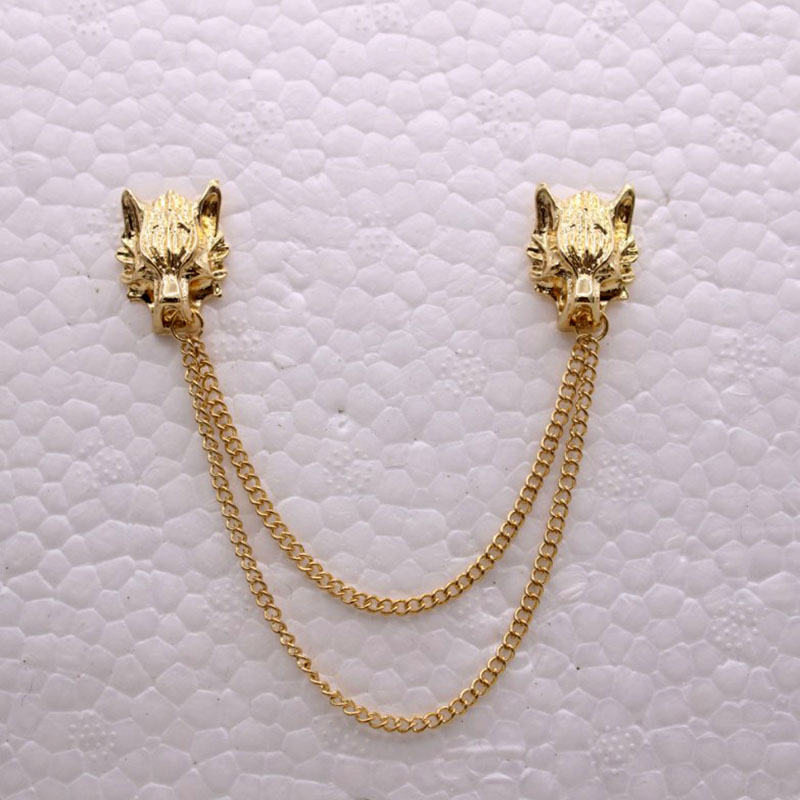 Wish Amazon EBay European and American Hot Fashion Menu0027s Personality Tassel Lionu0027s Head Broo