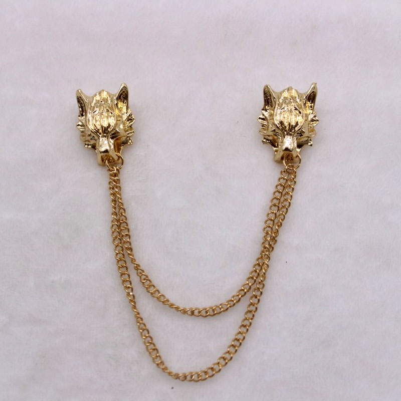 Wish Amazon EBay European and American Hot Fashion Menu0027s Personality Tassel Lionu0027s Head Broo