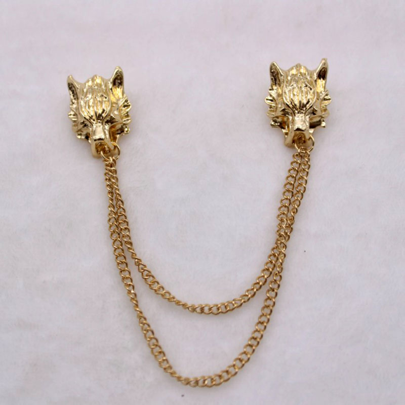 Wish Amazon EBay European and American Hot Fashion Menu0027s Personality Tassel Lionu0027s Head Broo