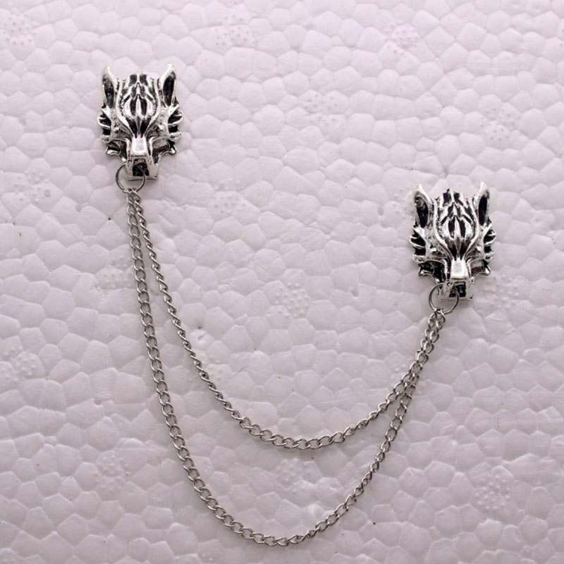 Wish Amazon EBay European and American Hot Fashion Menu0027s Personality Tassel Lionu0027s Head Broo