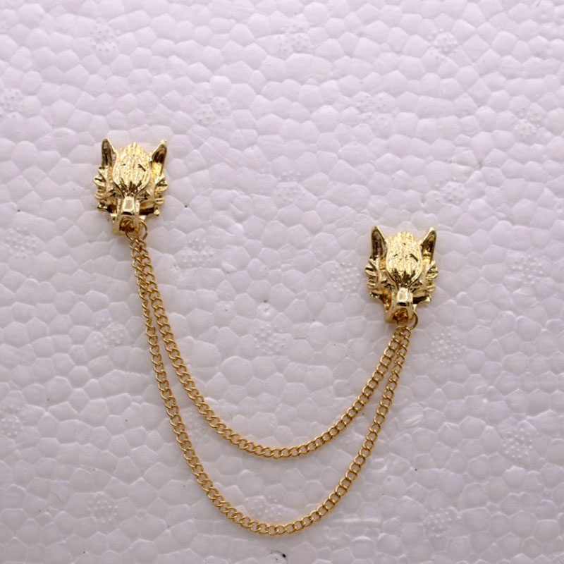 Wish Amazon EBay European and American Hot Fashion Menu0027s Personality Tassel Lionu0027s Head Broo