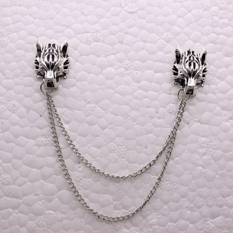 Wish Amazon EBay European and American Hot Fashion Menu0027s Personality Tassel Lionu0027s Head Broo