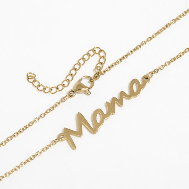 Fashion New Mama Mother Letter Necklace Creative Motheru0027s Day Alloy