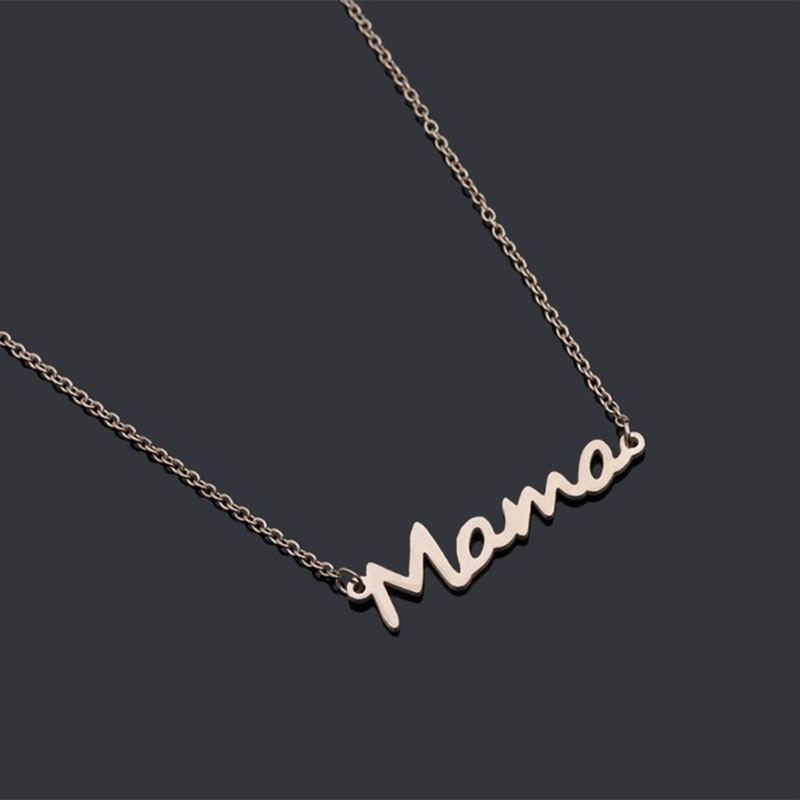 Fashion New Mama Mother Letter Necklace Creative Motheru0027s Day Alloy