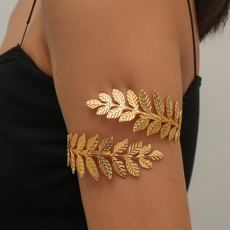 Fashion Roman Goddess Branches Leaves Alloy Armband