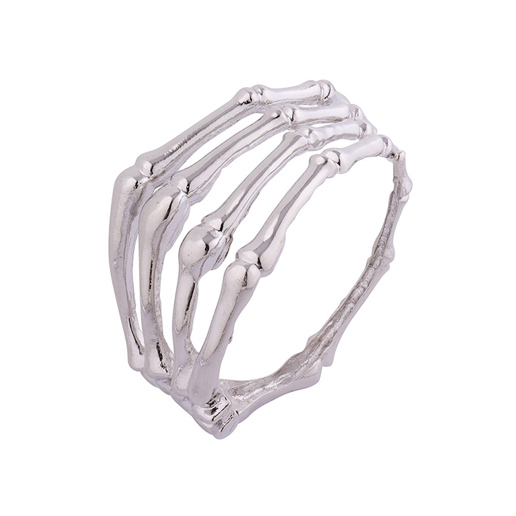 Fashion Creative Solid Color Alloy Finger Geometry Bracelet