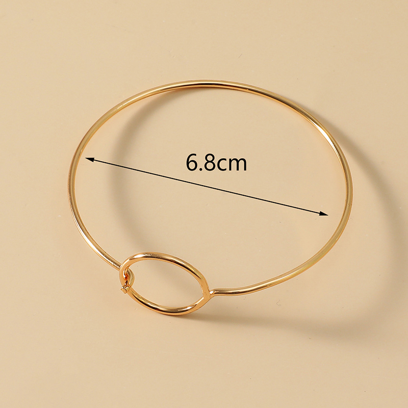 Fashion Simple Fine Circle Bracelet Alloy Jewelry