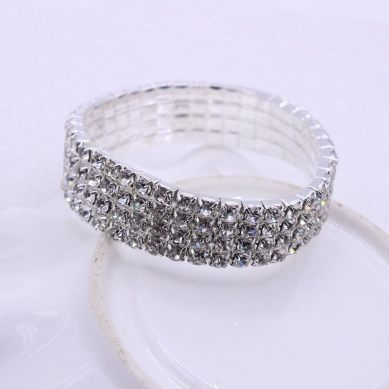 Fashion New Style Bridal jewelry Rhinestone alloy wide Bracelet