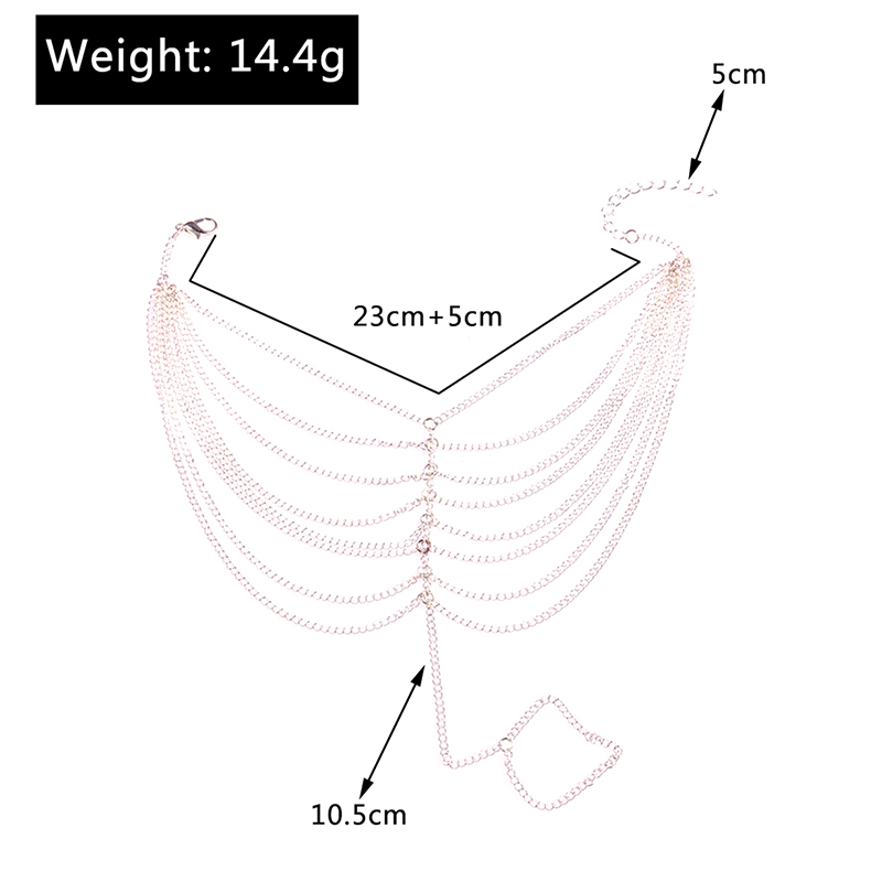 Foot Ornaments New Summer Fashion Multi-Layer Chain Alloy Anklet