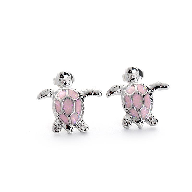 Fashion Cute Dripping Turtle shape alloy stud earrings