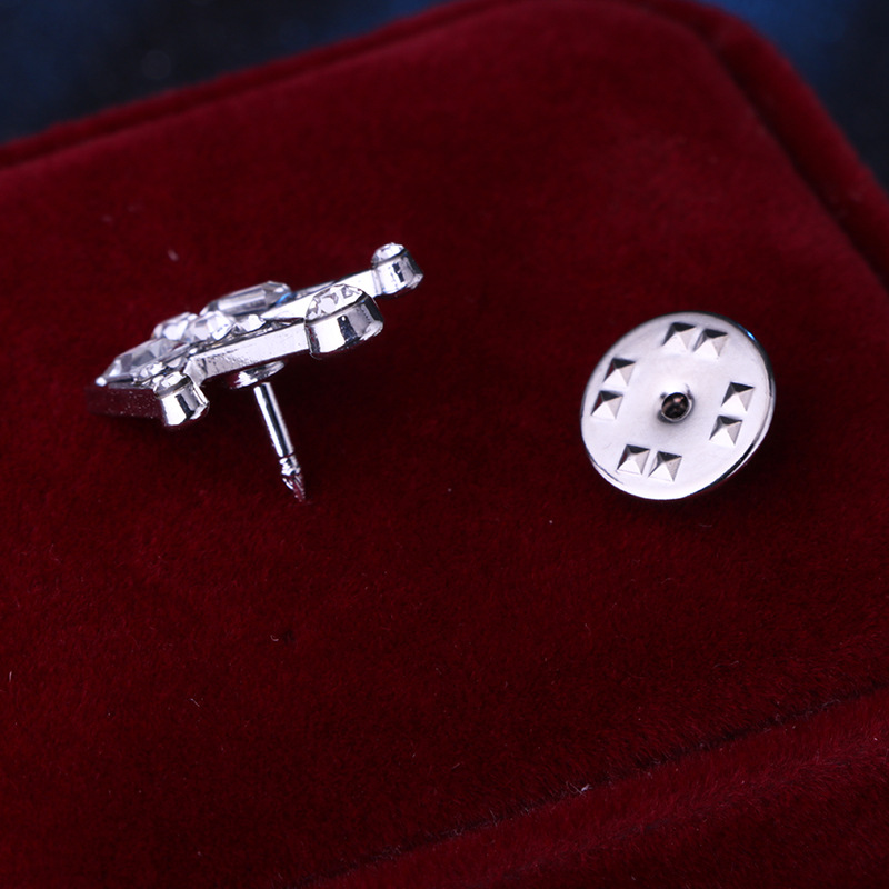 Fashion Crown Shaped Small Collar Pin Menu0027s Suit Brooch Corsage