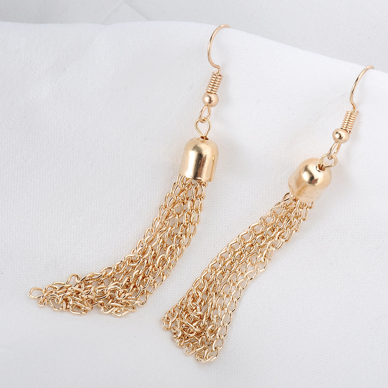 Fashion Ornament Pearl Tassel Water Drop Leaves Earings Set 6 Pairs