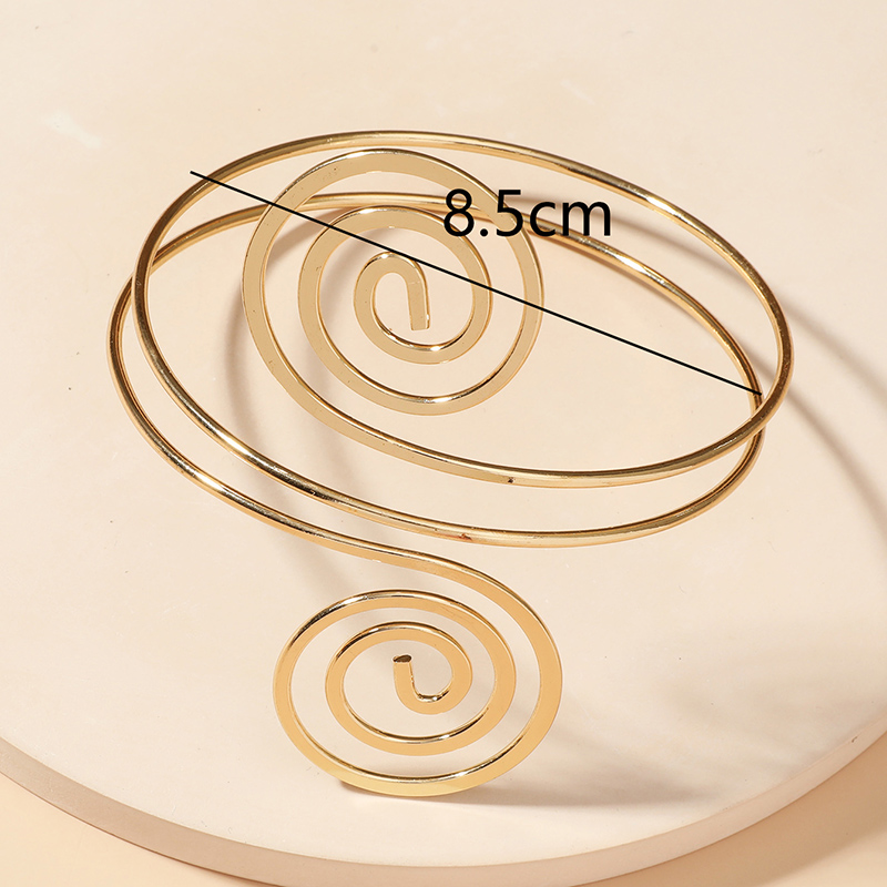 Fashion Multi-Layer Glossy Notes Bracelet Spiral Alloy Armband