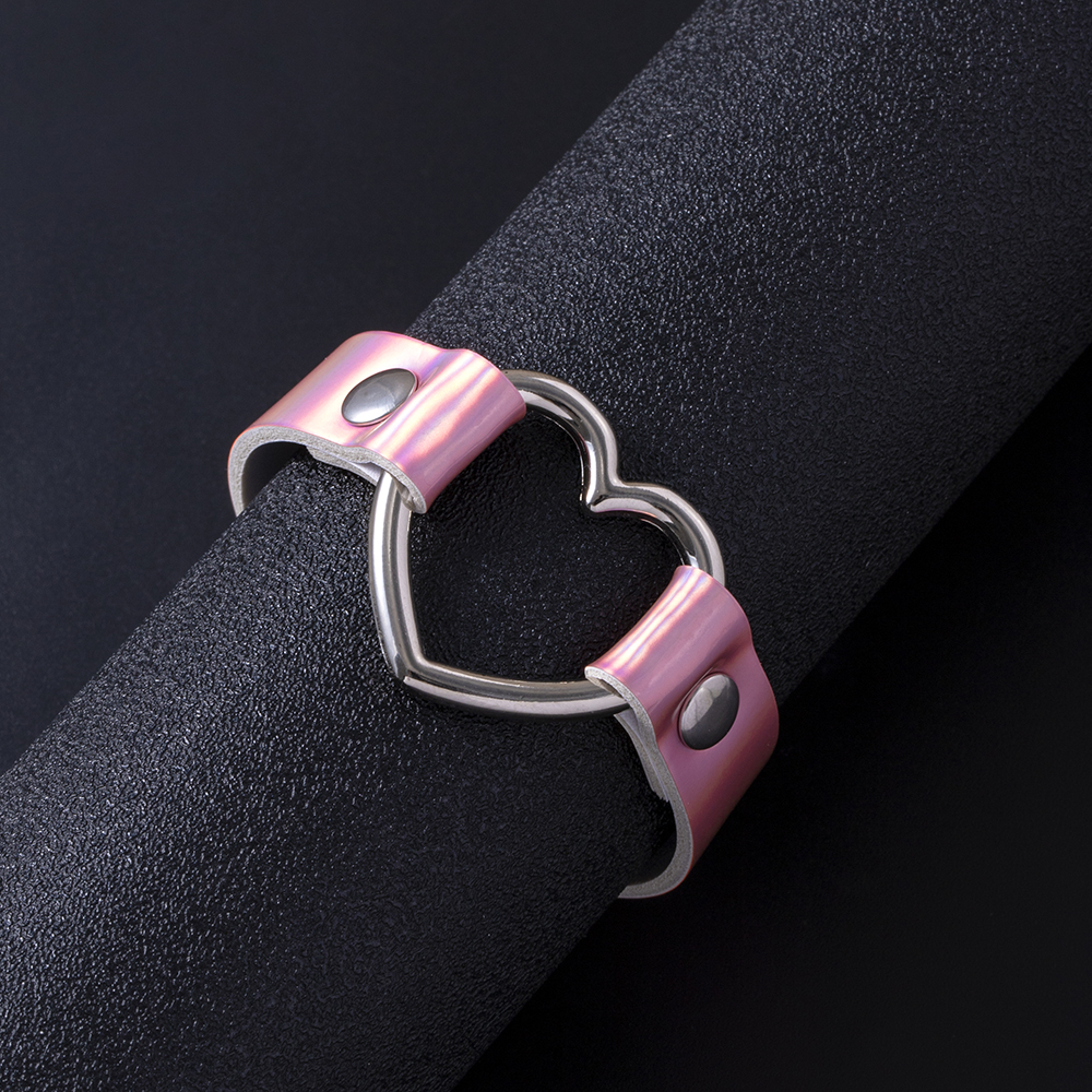 Fashion Laser Heart Shaped Luminous Color Hollow Bracelet